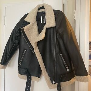 H&M Vegan Leather Biker Jacket